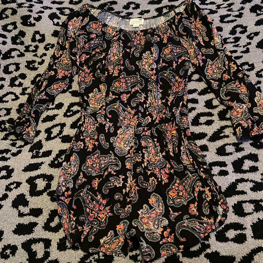 LA Hearts paisley long sleeve romper